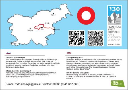 Kartica A5 - Zasavska planinska spot 2